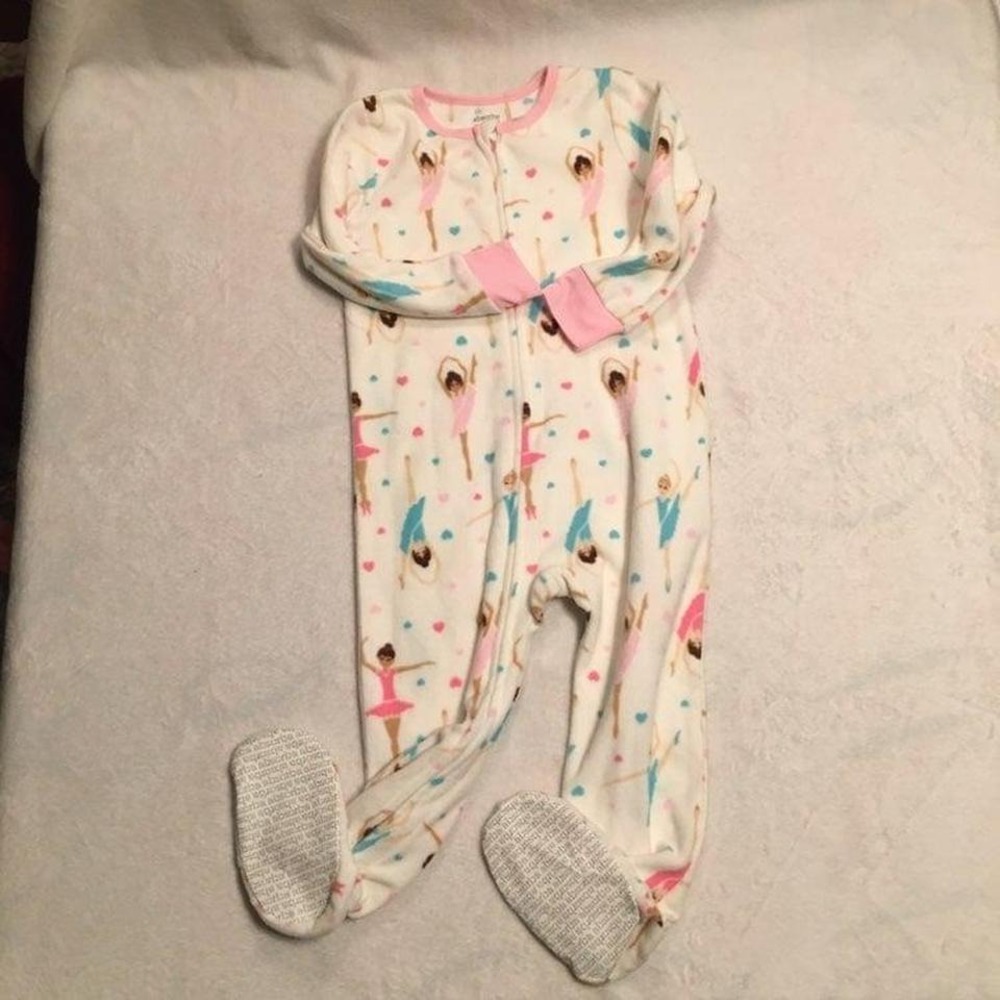 NWT Absorba Fleece Footed Pajamas 3T – Ballerina Dance Theme
